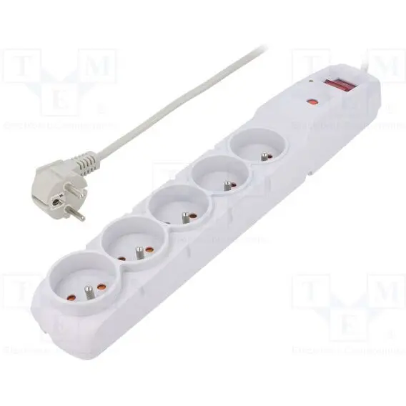 Acar Prelungitor cu protectie Acar F5 3 m Gri