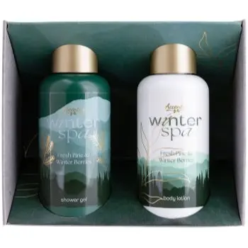 Accentra Winter Spa Fresh Pine & Winterberries set cadou pentru baie parfum Fresh Pine & Winterberries