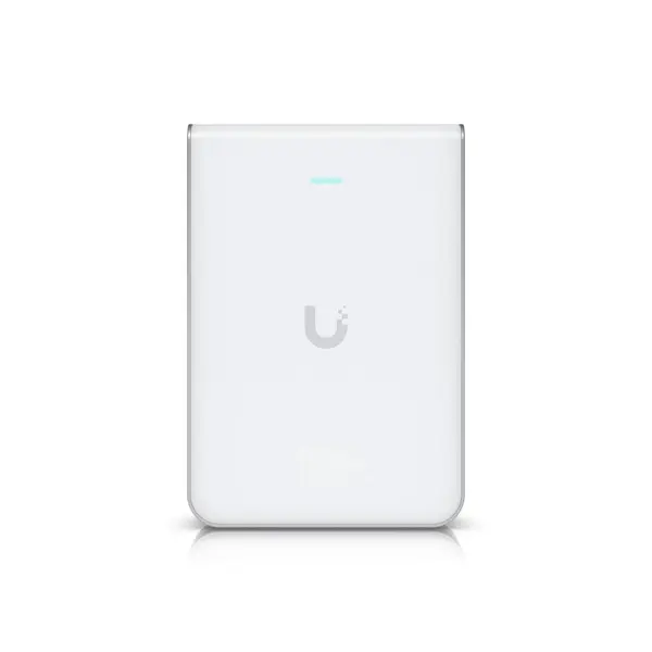 Acces point wireless Ubiquiti UniFi U7 Pro Wall, WiFi 7, dual-band, 2.4 - 6 GHz, 6 fluxuri spatiale, 2.5 GbE, PoE+, montaj pe perete