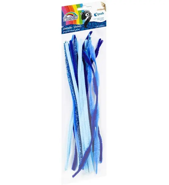 Accesorii creatie sarma plusata albastru,30 cm,20 bucati set