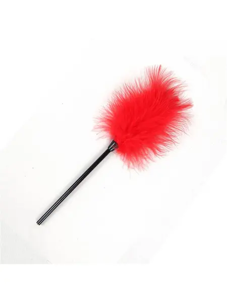 Accesoriu de gadilat cu puf C80714 Rosu