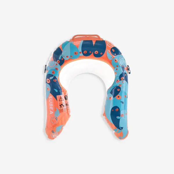 Accesoriu observare snorkeling Olu 120 fish Albastru-Portocaliu