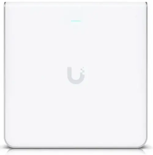 Access Point Ubiquiti UniFi U6 Enterprise In-Wall U6-ENTERPRISE-IW, WiFi 6E, Tri-band, Gigabit, PoE, MIMO, viteza pana 2.5 Gbps