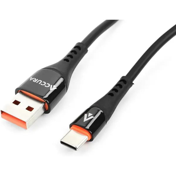 Accura Cablu Accura USB-A - USB-C 2.0m 5V/2A , negru
