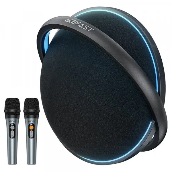 AceFast Boxa Bluetooth Acefast Karaoke K5 Max, 350W, TWS, RGB, Waterproof, Neagra