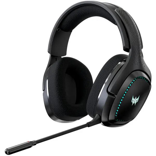 Acer Casti Gaming Acer Predator Galea 550, Wireless, Bluetooth + 2.4GHz, Autonomie 12 ore, Microfon, Negru