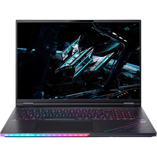 Acer Laptop Acer Gaming Predator Helios 18 AI PH18-73, 18'' , WQUXGA Mini LED 120Hz, Procesor Intel® Core™ Ultra 9 275HX, 64GB DDR5, 2x 1TB SSD, GeForce RTX 5090 24GB, No OS, Negru (INT Keyboard)