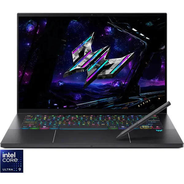 Acer Laptop Acer Gaming Predator Triton 14 AI PT14-52T, Display 14.5'' 2.8K OLED, 120Hz, Touch, Procesor Intel® Core™ Ultra 9 288V (12M Cache, up to 5.10 GHz), 32GB LPDDR5X RAM, 2TB SSD, GeForce RTX 5070 8GB, Win 11 Pro, Charcoal Black