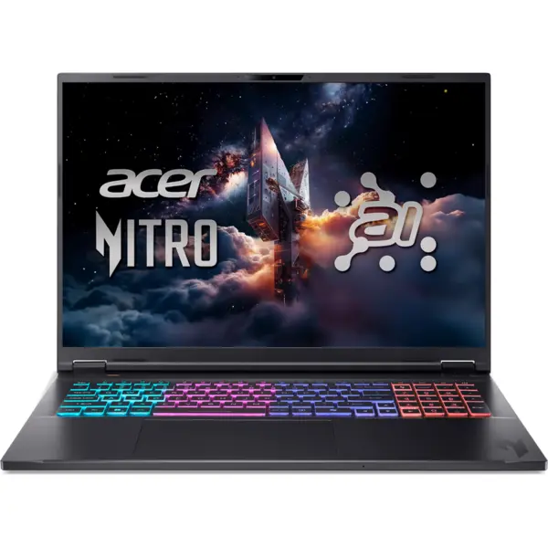 Acer Laptop Acer Nitro 18 AI AN18-61-R25V, AMD Ryzen AI 7 350, 18 inch, RAM 16 GB, SSD 1 TB, NVIDIA GeForce RTX 5060, Windows 11 Home, Negru