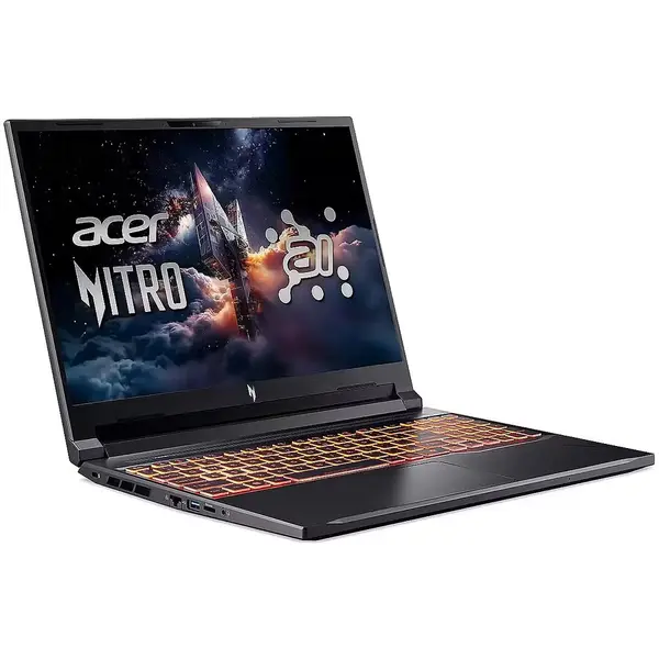 Acer Laptop Acer Nitro V 16, AMD Ryzen AI 7 350, 16 inch, RAM 32 GB, SSD 1 TB, NVIDIA GeForce RTX 5070, Windows 11 Pro, Negru