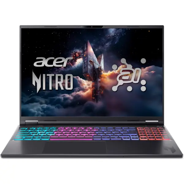 Acer Laptop Acer Nitro V 16S AN16S-61-R6Q1, 16, FHD IPS, AMD Ryzen AI 7-350H, 16GB RAM, 1TB, Nvidia RTX 5060, Windows 11 Home, Negru