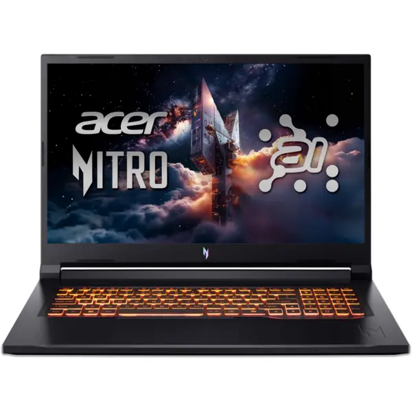 Acer Laptop Acer Nitro V 17 ANV17-41-R9XF, AMD Ryzen AI 7-260H, 17.3 inch, RAM 32 GB, SSD 1 TB, NVIDIA GeForce RTX 5070, Windows 11 Home, Negru