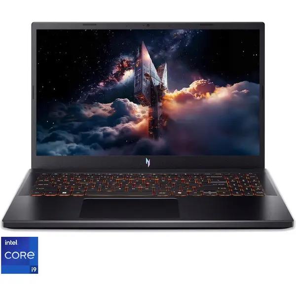 Acer Laptop Gaming Acer Nitro V 15 ANV15-52, 15.6 inch, Full HD IPS 165Hz, Procesor Intel® Core i9-13900H (24M Cache, pana la 5.40 GHz), 32GB DDR4, 1TB SSD, nVidia GeForce RTX 5050 8GB, No OS, Negru