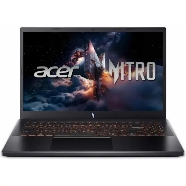 Acer Laptop Gaming Acer Nitro V 15 ANV15-A31, Procesor AMD Ryzen 5 150, Display 15.6 FHD 165Hz, RAM 16GB, 512GB SSD, Placa video NVIDIA GeForce RTX 5050 @8GB, NO OS, Negru