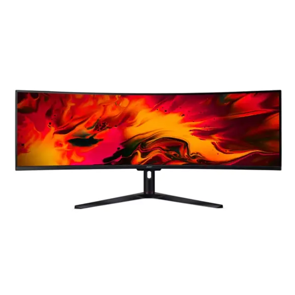 Acer Monitor Acer Curved ZeroFrame EI491CR S, 49, VA, Dual FHD (3840x1080), 144Hz, 4ms, Difuzoare, HDMI, Display Port, Pivot, Negru