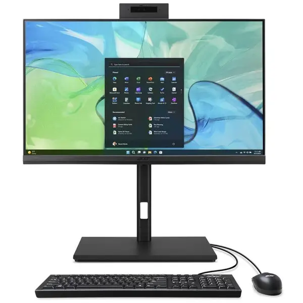 Acer PC All-in-One Acer Veriton AIO VZ4724GT, Intel Core i5-13500, 23.8 inch, RAM 16 GB, SSD 512 GB, Intel UHD Graphics 730, Windows 11 Education, Gri