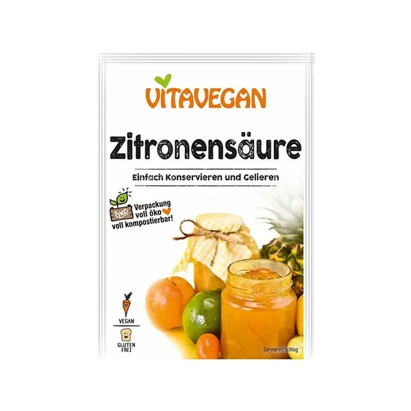 Acid Citric, Biovegan, Vitavegan, 10g