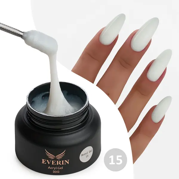 Acryl Gel Everin 30gr – Shimmer 15 | Polygel Profesional TPO Free