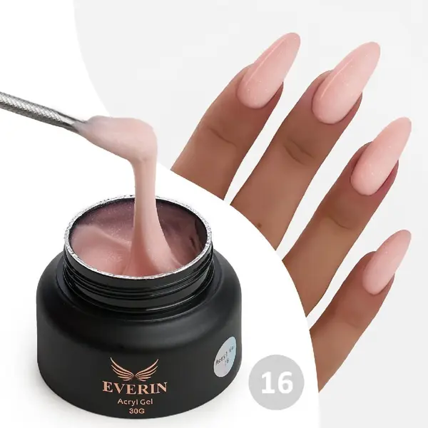 Acryl Gel Everin 30gr – Shimmer 16 | Polygel Profesional TPO Free