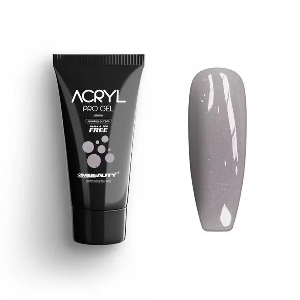 Acryl Pro Gel 2M Hema Free Shimmer Smokey Purple - 15g