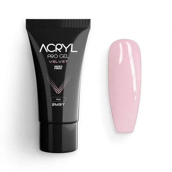 Acryl Pro Gel 2M Velvet Hema Free - Pink 15gr