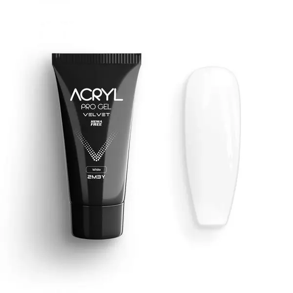 Acryl Pro Gel 2M Velvet Hema Free - White 60gr