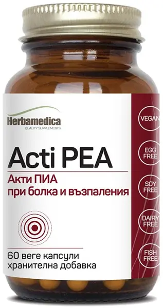 Acti PEA, 400 mg, 60 capsule vege, Herbamedica