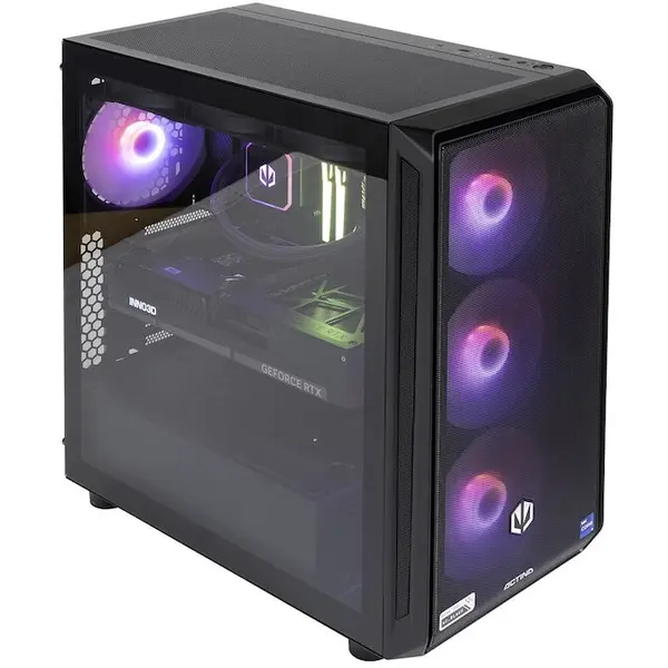 Actina Sistem PC Actina KOMACNGIP0189, AMD Ryzen™ 9 9900X, 32 GB DDR5-SDRAM, 2 TB SSD, NVIDIA GeForce RTX 5080, Midi Tower, Negru