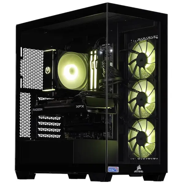 Actina Sistem PC Actina KOMACNGIP0206, AMD Ryzen™ 7 8700F, 32 GB DDR5-SDRAM, 2 TB SSD, NVIDIA GeForce RTX 5070 Ti, Midi Tower, Negru