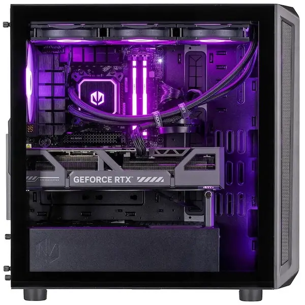 Actina Sistem PC Actina KOMACNGIP0247, AMD Ryzen™ 7 7700X, 32 GB DDR5-SDRAM, 2 TB SSD, NVIDIA GeForce RTX 5070 Ti, Midi Tower, Negru