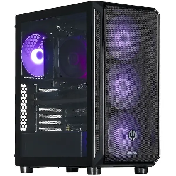 Actina Sistem PC Actina KOMACNGIP0260, AMD Ryzen™ 5 7600X3D, 32 GB DDR5-SDRAM, 2 TB SSD, AMD Radeon RX 9070, Midi Tower, Negru