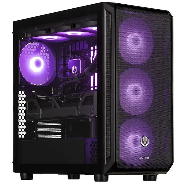 Actina Sistem PC Actina KOMACNGIP0271, Intel Core Ultra 7 265F, 32 GB DDR5-SDRAM, 2 TB SSD, NVIDIA GeForce RTX 5070 Ti, Midi Tower, Negru