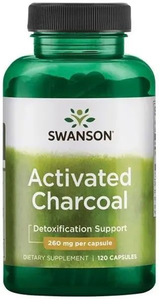 Activated Charcoal, 260 mg, 120 capsule, Swanson