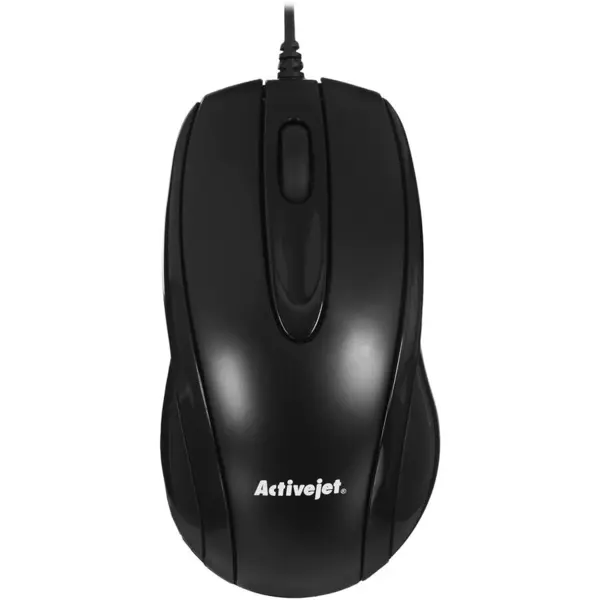 Activejet Mouse cu fir ActiveJet AMY-083, USB, Optical, 1000DPI, Negru