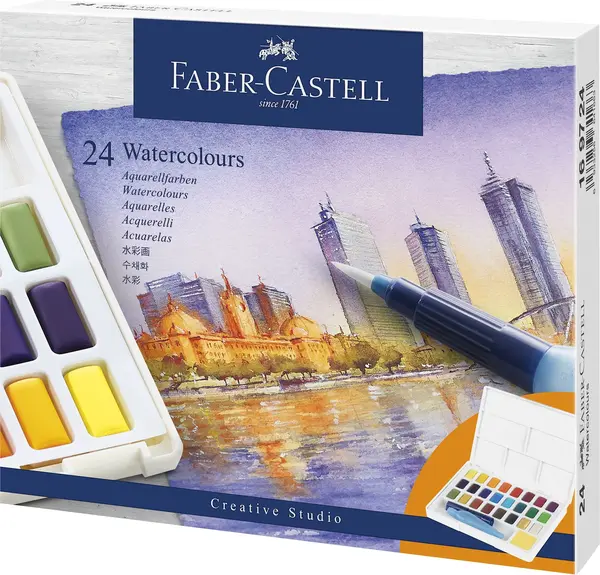 Acuarele 24 culori Creative Studio Faber-Castell Acuarele 24 culori Creative Studio Faber-Castell
