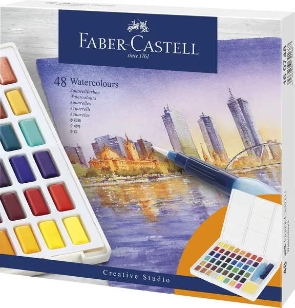 Acuarele 48 culori Creative Studio Faber-Castell Acuarele 48 culori Creative Studio Faber-Castell