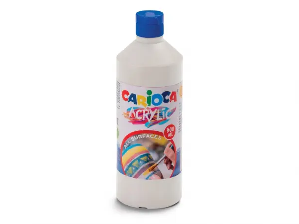 Acuarele acrilice tempera,alb,500 ml
