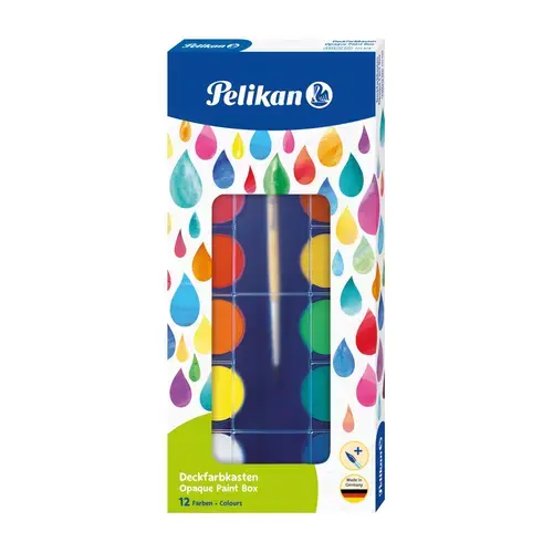 Acuarele Pelikan F355 set 11 + 1 pastila alba + pensula