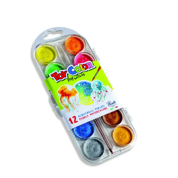 Acuarele perlate Toy Color 12 culori Acuarele perlate Toy Color 12 culori
