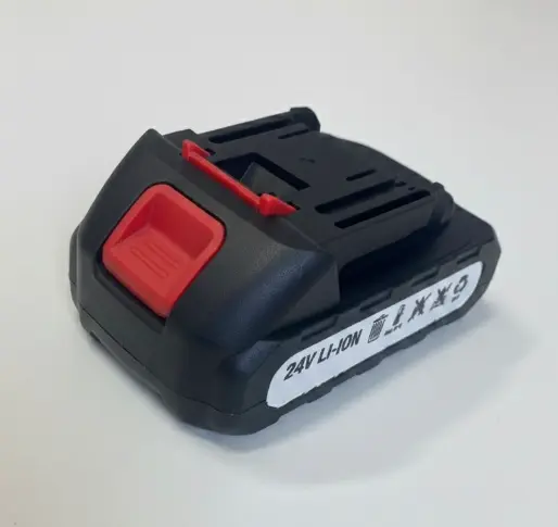 Acumulator 24v cu 2 pini Laterali si mufa de incarcare pentru mini fierastrau drujba
