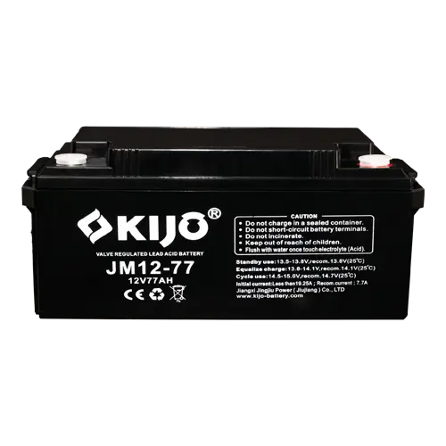 Acumulator AGM Deep Cycle 12V 77Ah, terminal M8, fără întreținere, KIJO JM12-77