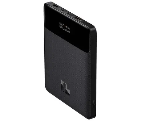 Acumulator extern Baseus Blade High Power, 20000 mAh, 100W, Digital Display, Incarcare rapida, 2x USB-A, 2x USB-C, cablu USB-C inclus (Negru)