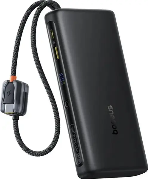 Acumulator extern Baseus EnerFill FC41, 25000 mAh, 145W, 3x USB Type-C, 1x USB-A (Negru)