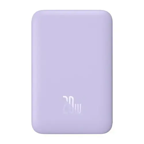 Acumulator extern Baseus Magnetic Mini, Incarcare Wireless, Fast Charge 20W, 10000 mAh, Cablu USB-C inclus (Mov)