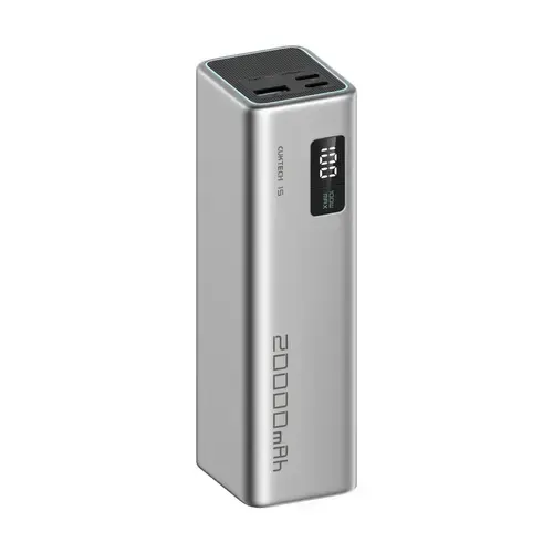 Acumulator extern Cuktech Series 2C1A CUKP200XGLGR, 20000 mAh, 85 W, 1x USB, 2x USB Type-C, Display Digital (Gri)