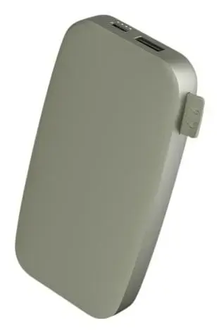 Acumulator extern Fresh'n Rebel 215134, 6000 mAh, UBS-A, USB Type-C (Verde)