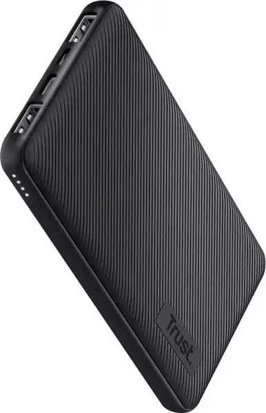 Acumulator extern Trust Primo Eco TR-24678, 10000 mAh, 2x USB-A, 1x USB-C (Negru)
