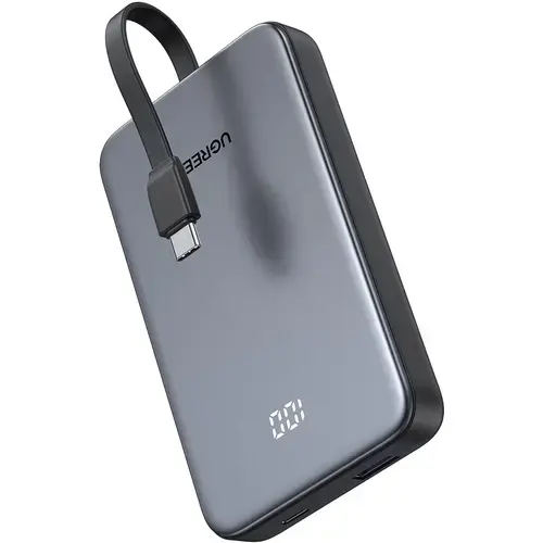 Acumulator extern Ugreen 10.000 mAh, 20W, USB-C, Grey