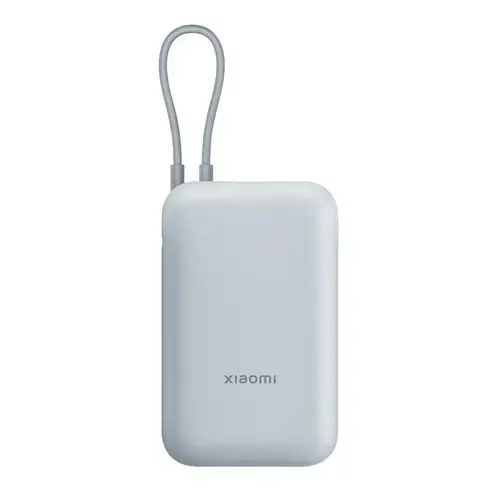 Acumulator Extern Xiaomi BHR9073GL, 22.5 W, 10000 mAh, Cablu intergrat USB Type-C, 1x USB-A (Albastru)