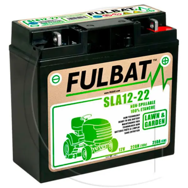 Acumulator fara Intretinere Fulbat SLA12-22, 12V, 22 Ah pentru Tractoras Gazon Castel Garden